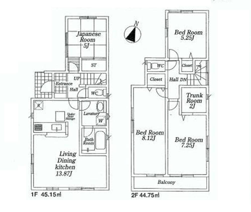 Floor plan. Price 20,130,000 yen, 4LDK, Land area 98.1 sq m , Building area 89.9 sq m