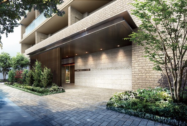 Entrance Rendering ※ Rendering is slightly different from the actual one that drew on the basis of the drawings of both the planning stage. In addition it may be subject to change in the future. Details of appearance ・ Equipment ・ Piping, etc., Buildings around the site ・ Utility pole ・ Label ・ Guardrail, etc., it has some omitted or simplified. Planting is at the time of completion rather than those representing the status of a specific season does not grow in the order of Fig.. Tiles and various members is the real thing and texture ・ There is a case where the appearance of such color is slightly different.