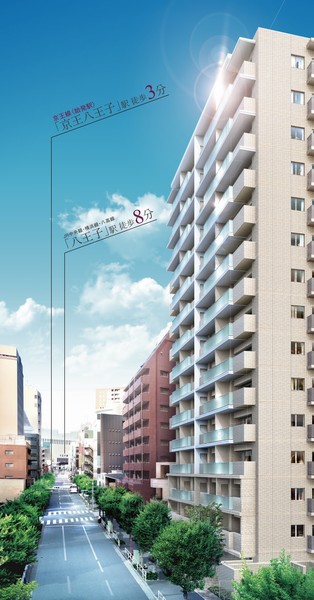 ※ The to that part CG processing (July shooting 2013 at the point of about northeast direction from the local 40m) local peripheral photo, Those obtained by combining the appearance Rendering that caused draw based on the drawings of the planning stage, You actual and slightly different.