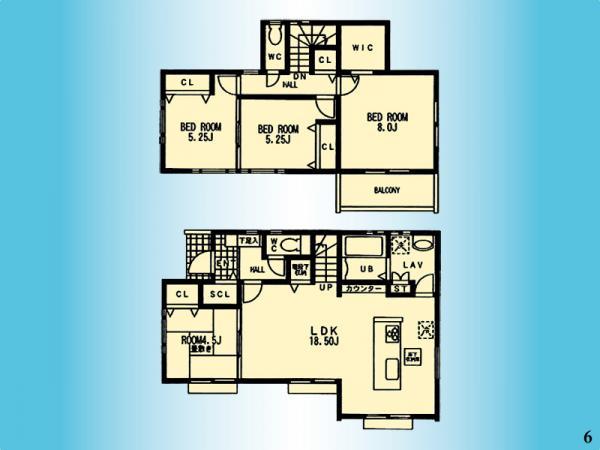 Floor plan. 40,800,000 yen, 4LDK, Land area 165.33 sq m , Building area 100.79 sq m