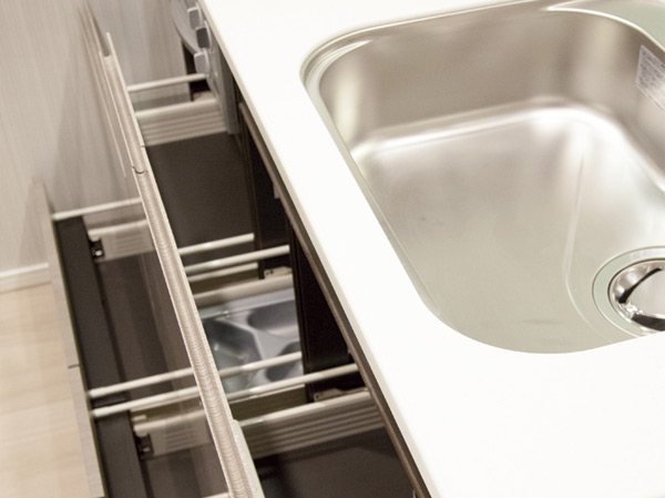 Kitchen. Slide storage