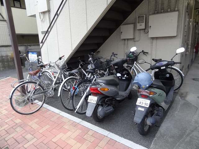 Other common areas. Bicycle parking space