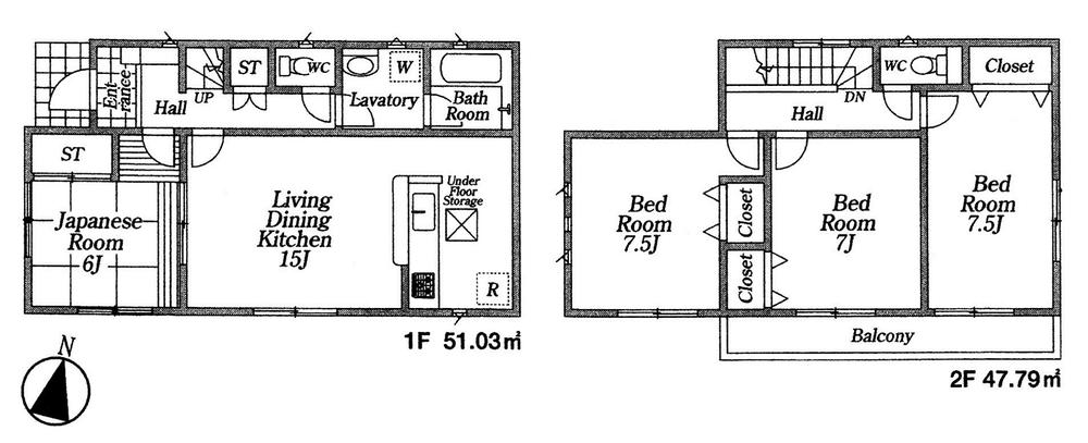 Floor plan. 27,800,000 yen, 4LDK, Land area 178.74 sq m , Building area 98.82 sq m
