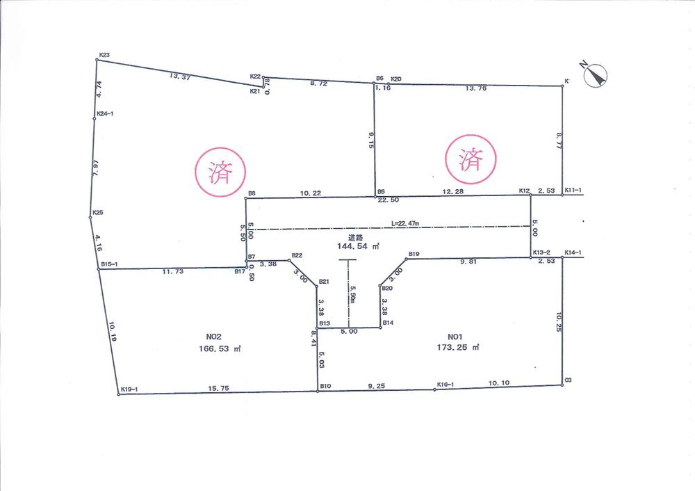 The entire compartment Figure. All four new development subdivision of compartment. 