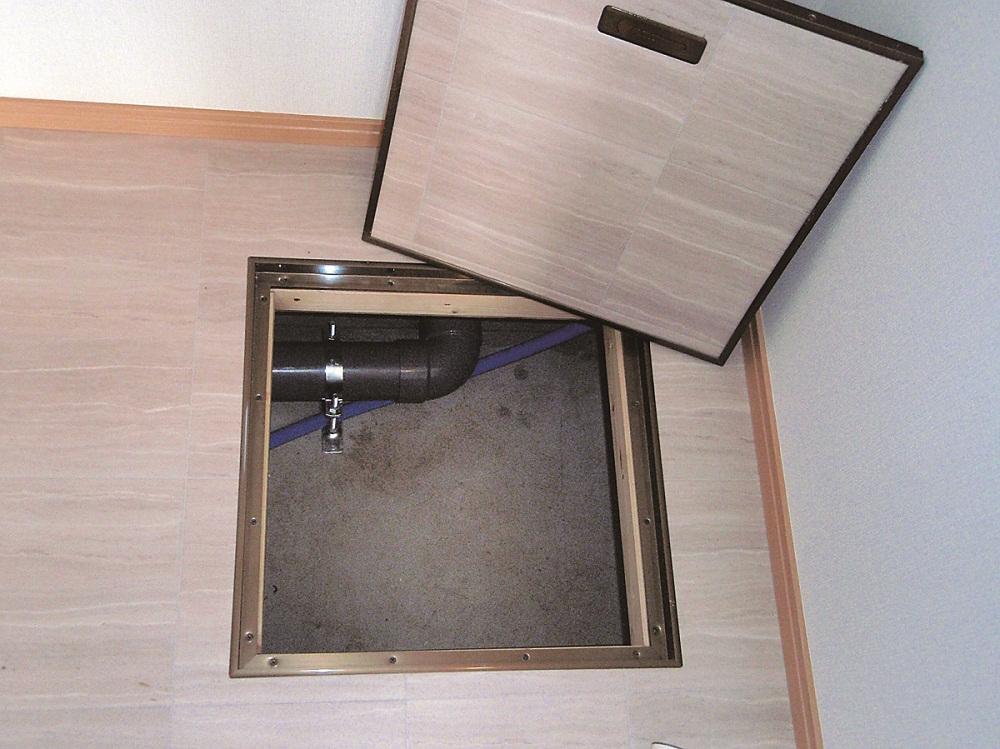 Construction ・ Construction method ・ specification. Inspection in the daily water supply and drainage pipe and the gas pipe ・ cleaning ・ It allows for ease of repair. Piping, Underground Pipes, Measures of drainage pipe cleaning, In maintenance measures grade to check whether or not the know saw the four criteria of the installation of the pipe inspection opening, We have to get the evaluation of the highest grade. 