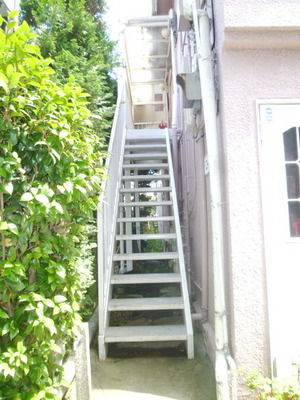 Other. 10m up the stairs around the (other)