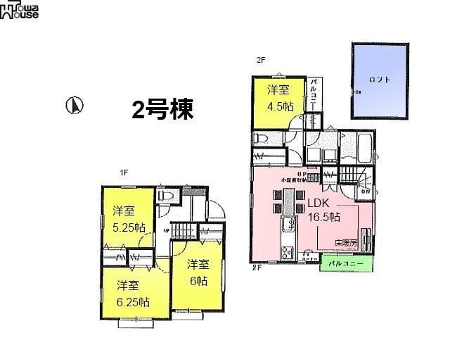 Floor plan. 31,800,000 yen, 4LDK, Land area 71.56 sq m , Building area 89.1 sq m