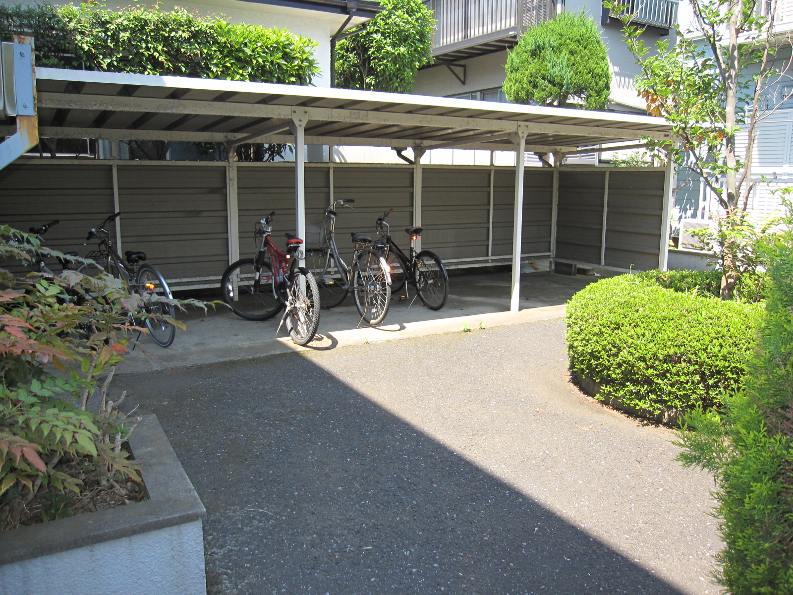 Other common areas. On-site bicycle parking lot