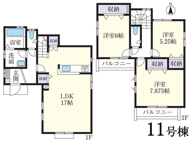 Floor plan. Higashi Kurume Municipal to the first elementary school 820m