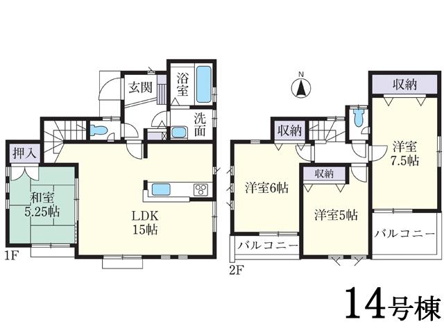 Floor plan. Higashi Kurume Municipal to the first elementary school 820m