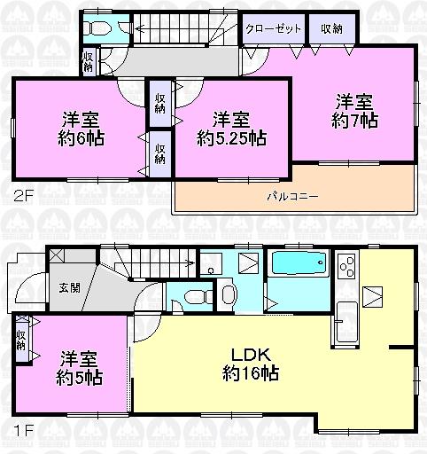 Floor plan. (4 Building), Price 29,900,000 yen, 4LDK, Land area 100 sq m , Building area 93.11 sq m