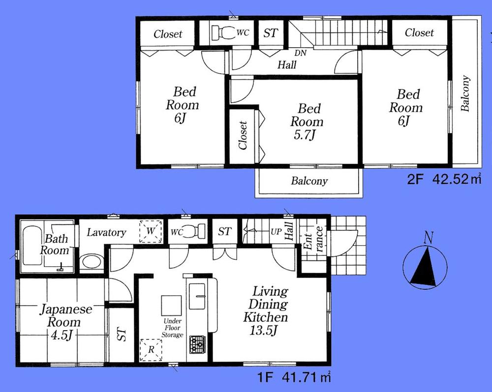 Floor plan. 24,800,000 yen, 3LDK, Land area 83.63 sq m , Building area 66.66 sq m