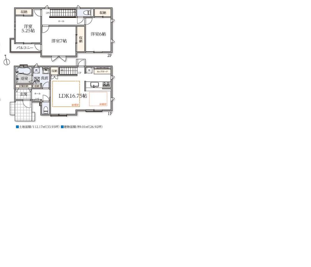 Floor plan. Local guide map