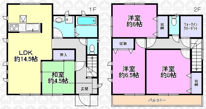 Floor plan. 930m until Kasei elementary school