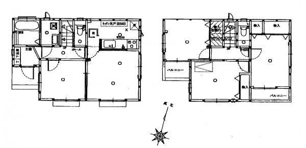 Floor plan. 28.8 million yen, 4LDK, Land area 108.36 sq m , Building area 82.8 sq m