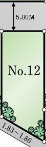 Compartment figure. Land price 26,800,000 yen, Land area 113.51 sq m