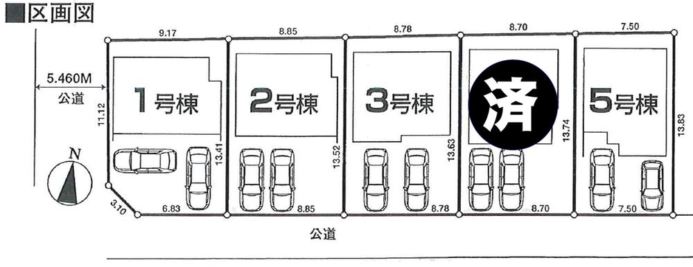 The entire compartment Figure. The entire compartment Figure Southwest corner lot 1 building South road 4 buildings