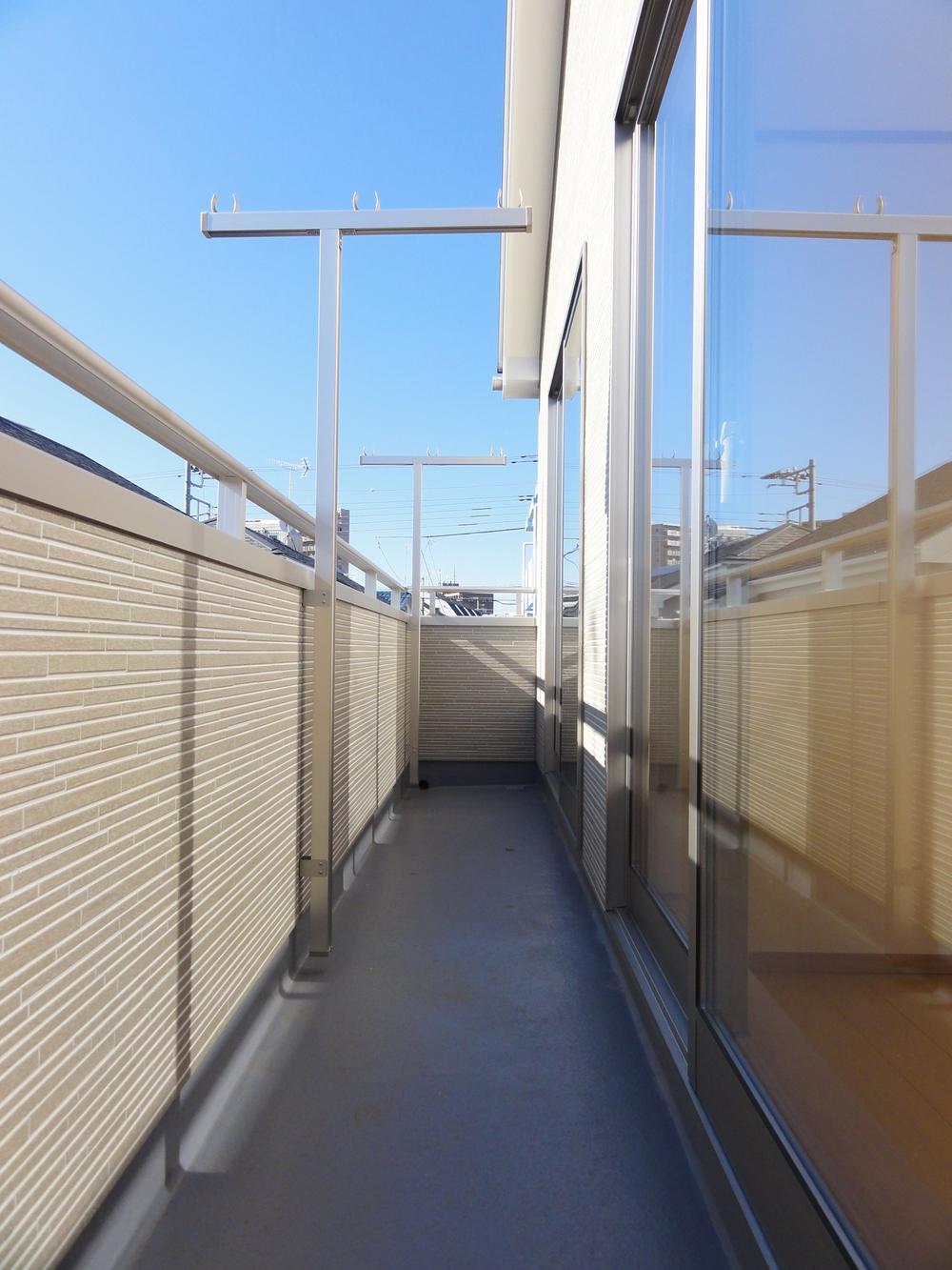 Balcony. Sunny wide balcony