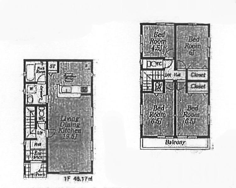 Floor plan. (7 Building), Price 29,800,000 yen, 4LDK, Land area 134.93 sq m , Building area 94.77 sq m