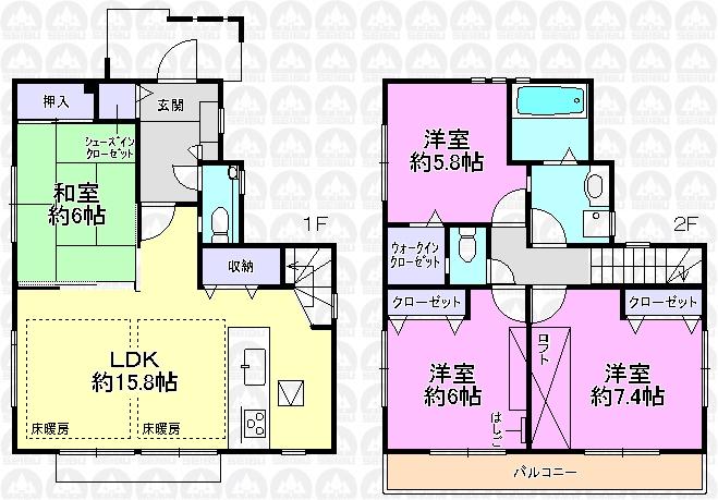 Floor plan. Higashimurayama Station East