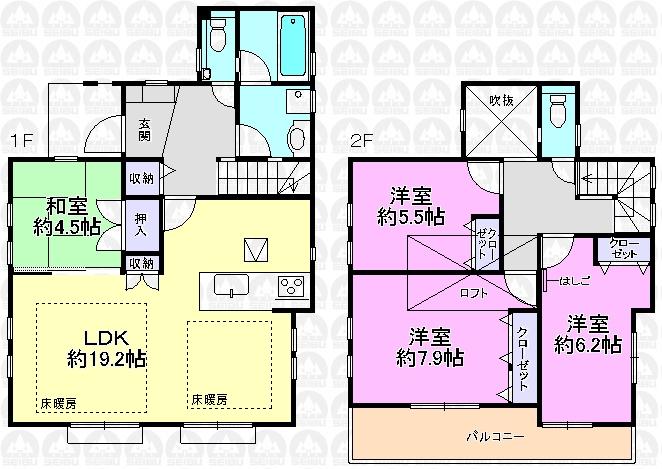 Floor plan. Higashimurayama Station East