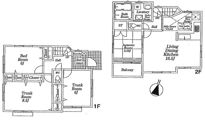 Floor plan. 36,800,000 yen, 4LDK, Land area 115 sq m , Building area 96.38 sq m
