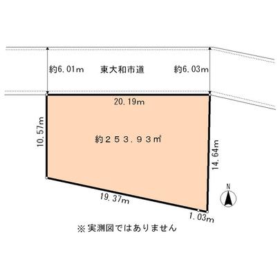 Compartment figure. Tokyo Higashiyamato Nangai 3-chome