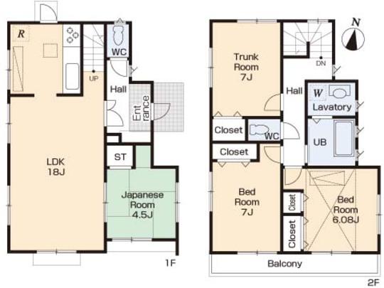 Floor plan. 37,800,000 yen, 3LDK, Land area 94.3 sq m , Building area 92.74 sq m floor plan