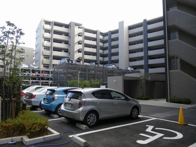 Parking lot. Common areas