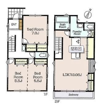 Floor plan. 39,800,000 yen, 3LDK, Land area 80.17 sq m , Building area 93.48 sq m floor plan