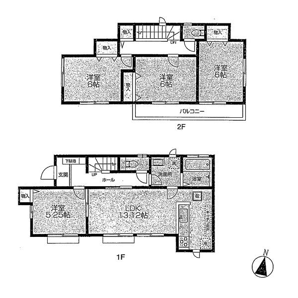 Floor plan. 29,800,000 yen, 4LDK, Land area 107.09 sq m , Building area 89.84 sq m
