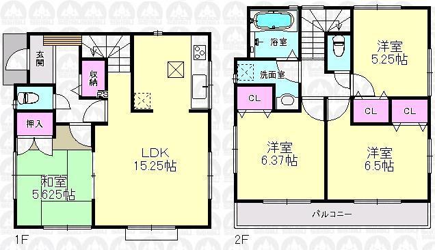 Floor plan. Tama monorail line "Kamikitadai" station 14 mins