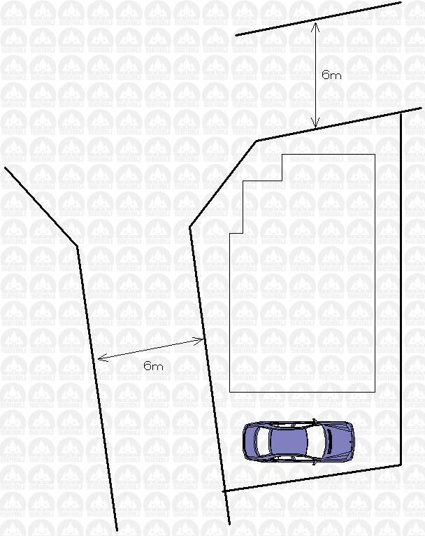 The entire compartment Figure. North ・ West 6m public road Shaping land