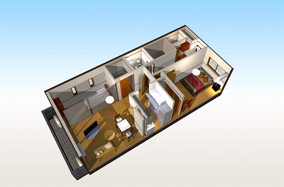 Other common areas. Spacious and bright was 1LDK