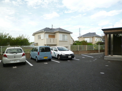 Parking lot. On-site parking