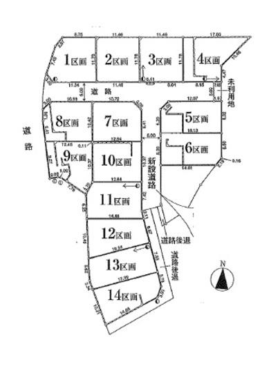 Compartment figure. Land price 19,800,000 yen, Land area 135.04 sq m compartment view