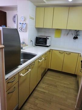 Kitchen. A large work table Kitchen