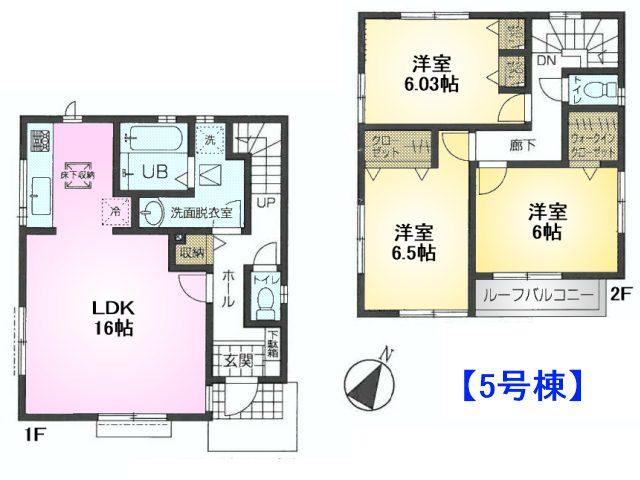 Floor plan. 35,800,000 yen, 3LDK, Land area 102.11 sq m , Building area 87.77 sq m