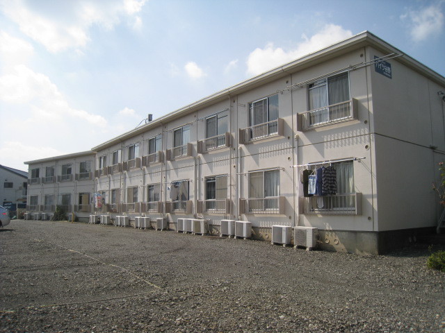 Building appearance. Sunny