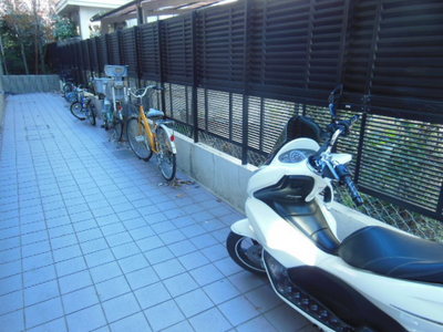 Other common areas. bicycle parking space