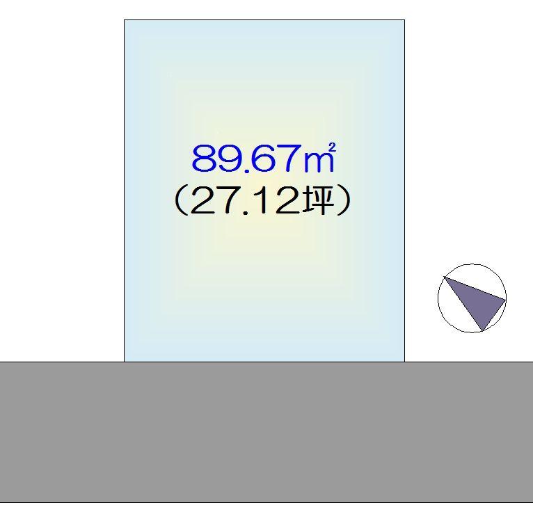 Compartment figure. Land price 28.6 million yen, Land area 89.67 sq m compartment view