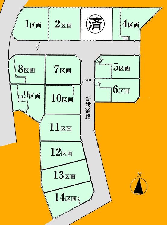 Compartment figure. Land price 16.8 million yen, Land area 130.98 sq m