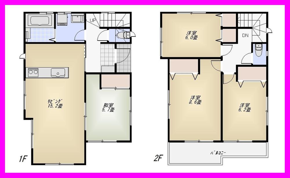 Floor plan. 34,800,000 yen, 4LDK, Land area 148.93 sq m , Building area 98.33 sq m floor plan