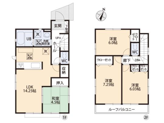 Floor plan. 37,800,000 yen, 4LDK, Land area 103.91 sq m , Building area 90.66 sq m floor plan