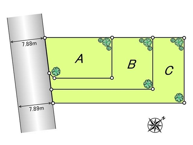 The entire compartment Figure. Higashitoyoda 3-chome compartment view