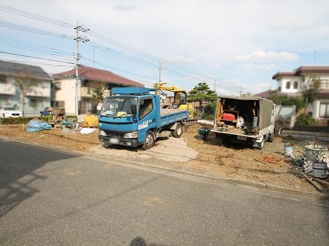 Local appearance photo. Hino Manganji 6-chome, site landscape During construction