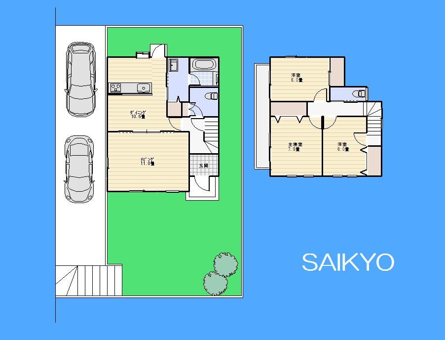 Floor plan. 31,800,000 yen, 3LDK, Land area 204.59 sq m , Building area 99.76 sq m floor plan