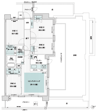 Floor: 4LDK + WIC + FC, the occupied area: 81.67 sq m, Price: 39,980,000 yen, now on sale