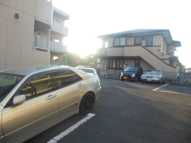 Parking lot. It is on-site parking