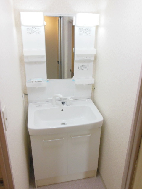 Washroom. Shampoo dresser newly established